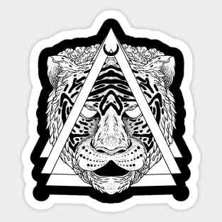 tiger head Sticker